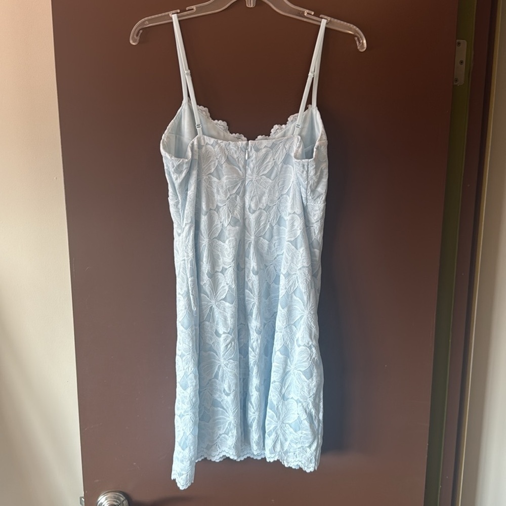 NWT MARE MARE x Anthropologie Blue Lace Mini Dress - Picture 3 of 8
